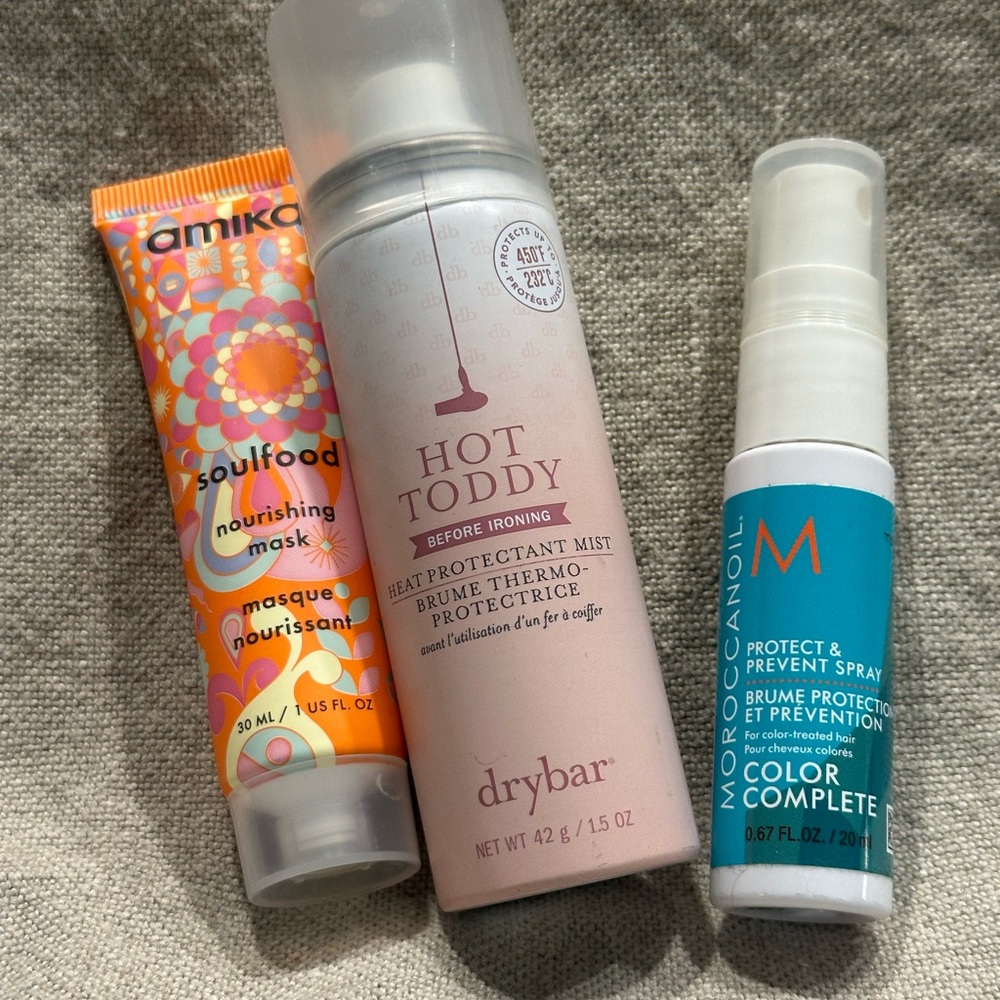 Amika, Drybar, and Moroccanoil Hair Care Bundle